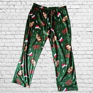 NWOT/ ELf Unisex  Will Ferrell Green and red Christmas pajama pants -